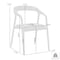 Armen Living Apache Black Oak Wood and Faux Leather Dining Chair LCAPSIBLK - alternate 2
